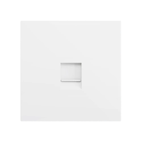 ZS70. Cover plate for RJ45 connector 70x70 mm - 1 insert - Matt white