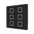 Flat 6 v2. Glass capacitive push button - 6 buttons - Anthracite