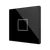 Flat RGB 1. Glass capacitive push button - 1 button - Anthracite