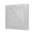 Flat RGB 55 X1. Glass capacitive push button 55x55 - 1 button - Silver (ZS55 frame not included)