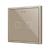 Flat 70 X2. Glass Capacitive push button 70x70 - 2 buttons - Champagne (ZS70 frame not included)