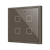 Flat RGB 70 X4. Glass Capacitive push button 70x70 - 4 buttons - Mocha (ZS70 frame not included)