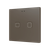 Tecla RGB 2. PC-ABS Capacitive push button - 2 buttons - Mocha