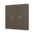 Tecla 55 X2. PC-ABS Capacitive push button 55x55 - 2 buttons - Custom (ZS55 frame not included)