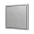 Tecla 70 X2. PC-ABS Capacitive push button 70x70 - 2 buttons - Silver (ZS70 frame not included)