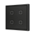Tecla 70 X4. PC-ABS Capacitive push button 70x70 - 4 buttons - Anthracite (ZS70 frame not included)