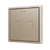Tecla RGB 70 X2. PC-ABS Capacitive push button 70x70 - 2 buttons - Champagne (ZS70 frame not included)