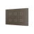 Tecla RGB XL 6. PC-ABS Capacitive push button - 6 buttons - Mocha