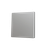 ZS55. Cover for Simple KNX Soft push button 55x55 mm. Tilt down - Silver