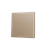 ZS55. Cover for Simple KNX Soft push button 55x55 mm. Tilt down - Champagne