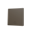 ZS55. Cover for Simple KNX Soft push button 55x55 mm. Tilt down - Doorbell icon - Mocha