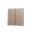 ZS55. Cover for Double KNX Soft push button 55x55 mm. Tilt up&down - Shutter icon - Champagne
