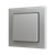 ZS55. Simple Soft push button for 1 binary input 55x55 mm - Silver