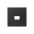 ZS55. Cover plate for RJ45 connector 55x55 mm - 1 insert - Anthracite