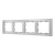 ZS55. 4-gang Frame - Silver