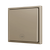 ZS70. Simple Soft push button for 1 binary input 70x70 mm - Champagne - Custom. Minimum 100 units per design