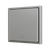 ZS70. Simple Soft push button for 1 binary input 70x70 mm - Doorbell icon - Silver