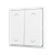 ZS70. Double Soft push button for 4 binary inputs 70x70 mm - Shutter icon - Matt white