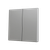 ZS70. Cover for Double KNX Soft push button 70x70 mm. Tilt up&down - Silver