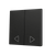 ZS70. Cover for Double KNX Soft push button 70x70 mm. Tilt down - Anthracite - Custom. Minimum 100 units per design