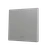 ZS70. Cover for Simple KNX Soft push button 70x70 mm. Tilt down - Light icon - Silver