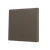 ZS70. Cover for Simple KNX Soft push button 70x70 mm. Tilt down - Light icon - Mocha