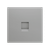 ZS70. Cover plate for RJ45 connector 70x70 mm - 1 insert - Silver