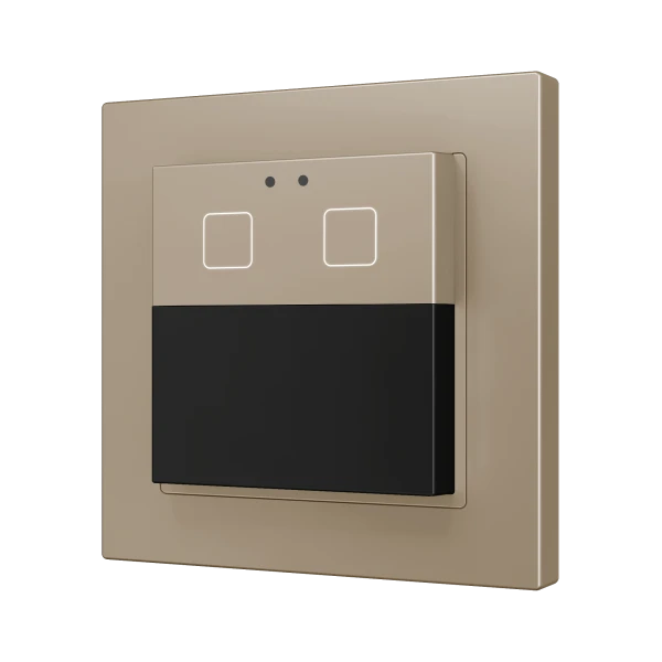 Presentia W2 v2. KNX motion detector for wall mounting - 2 buttons - Champagne