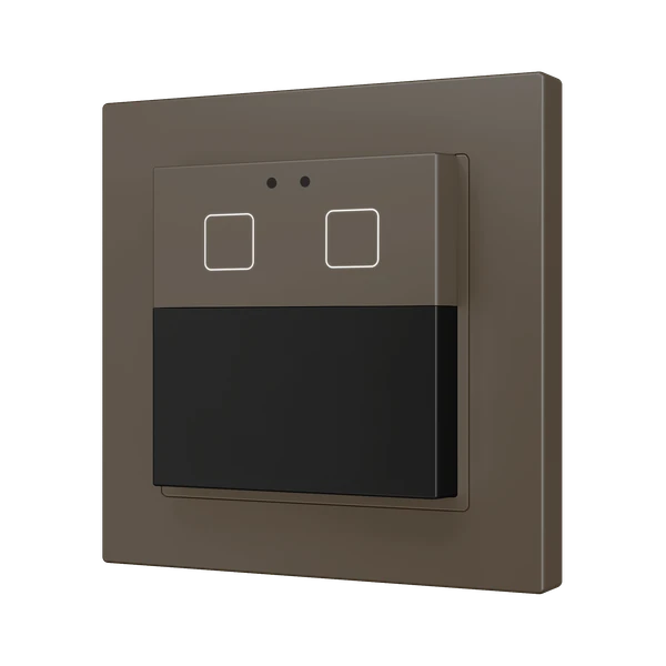 Presentia W2 v2. KNX motion detector for wall mounting - 2 buttons - Mocha