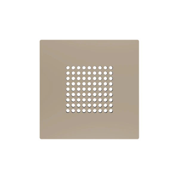ZS55. RingBOX - KNX Doorbell cover 55x55 mm - Champagne