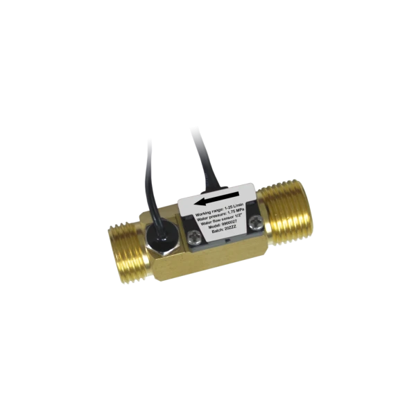 Water Flow Sensor (1/2") with temperature probe