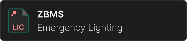ZBMS. License for Emergency Lighting testing & monitoring in hospitality projects.