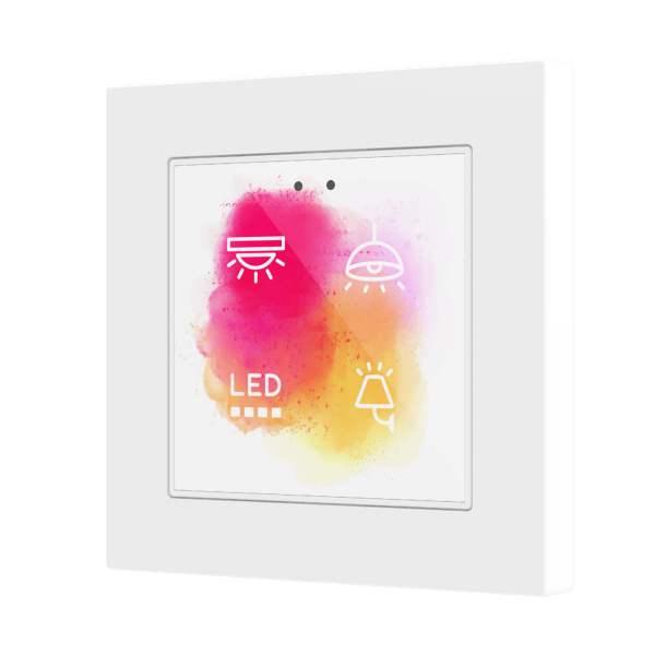 Flat 55 X4 v2. Glass capacitive push button 55x55 - 4 buttons - Custom (ZS55 frame not included)