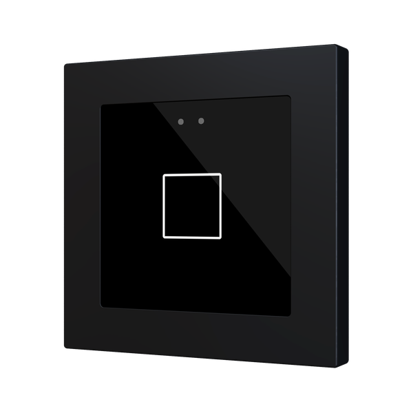 Flat RGB 55 X1. Glass capacitive push button 55x55 - 1 button - Anthracite (ZS55 frame not included)