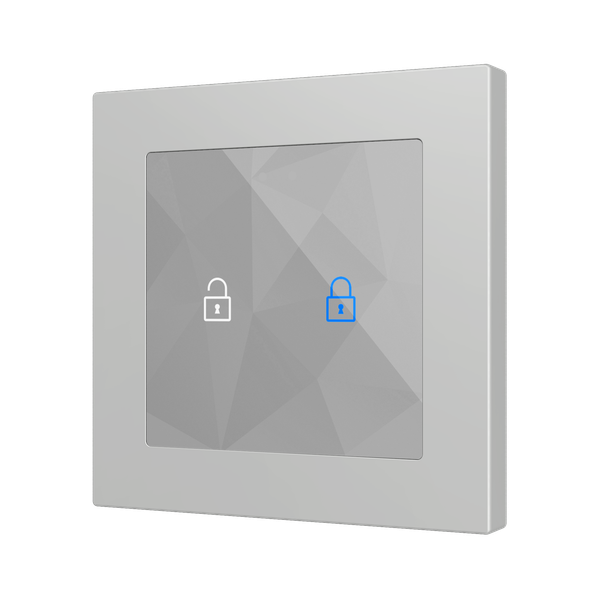 Flat RGB 55 X2. Glass capacitive push button 55x55 - 2 buttons - 360° Customizacion (ZS55 frame not included)