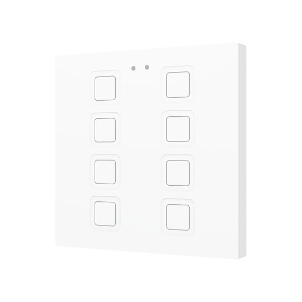 Tecla 8. PC-ABS Capacitive push button - 8 buttons - White