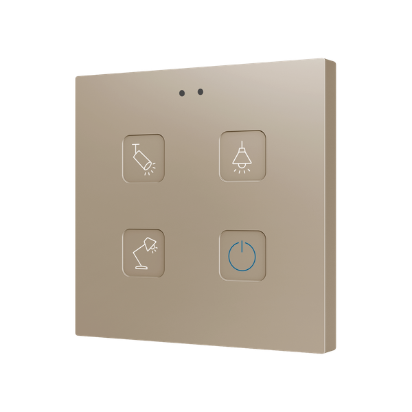 Tecla RGB 4. PC-ABS Capacitive push button - 4 buttons - Custom