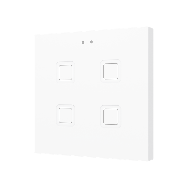 Tecla RGB 4. PC-ABS Capacitive push button - 4 buttons - White