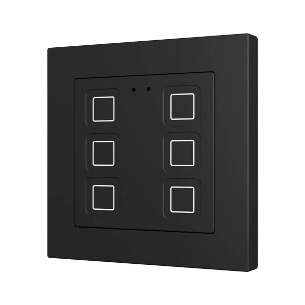 Tecla 55 X6. PC-ABS Capacitive push button 55x55 - 6 buttons - Anthracite (ZS55 frame not included)