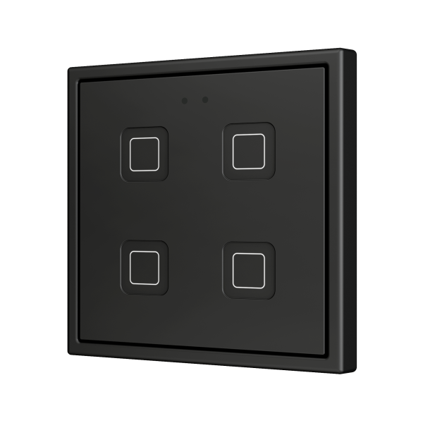 Tecla 70 X4. PC-ABS Capacitive push button 70x70 - 4 buttons - Anthracite (ZS70 frame not included)