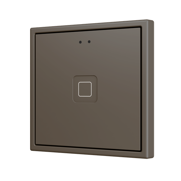 Tecla RGB 70 X1. PC-ABS Capacitive push button 70x70 - 1 button - Mocha (ZS70 frame not included)