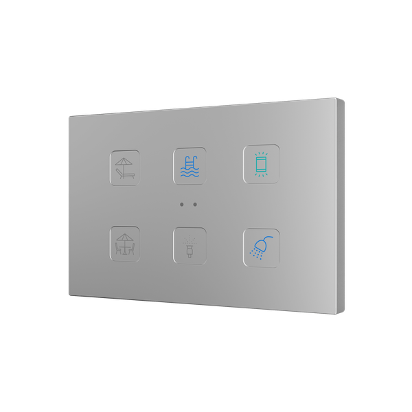 Tecla RGB XL 6. PC-ABS Capacitive push button - 6 buttons - Custom