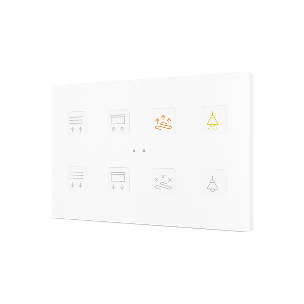 Tecla RGB XL 8. PC-ABS Capacitive push button - 8 buttons - Custom