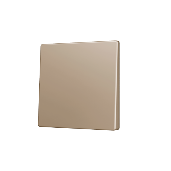 ZS55. Cover for Simple KNX Soft push button 55x55 mm. Tilt down - Champagne