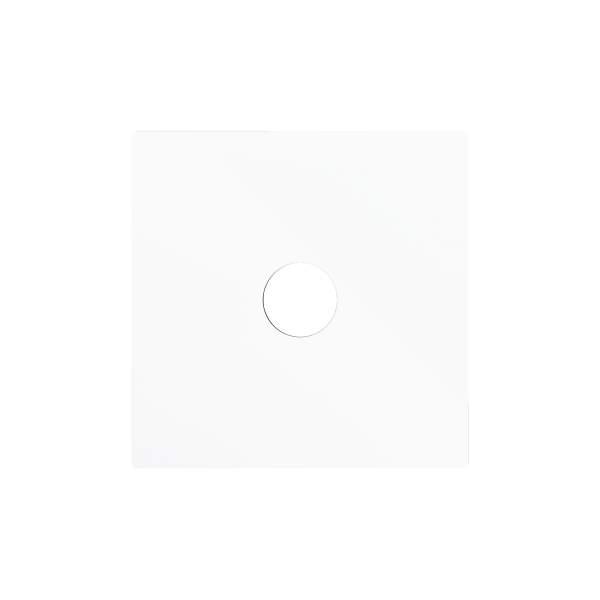 ZS55. Cover for jack 3.5mm insert 55x55 mm - Matt white