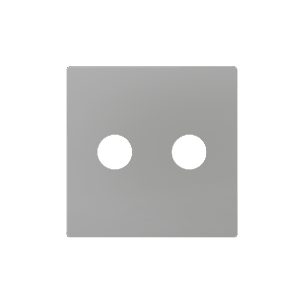 ZS55. Cover for RCA insert 55x55 mm - Silver