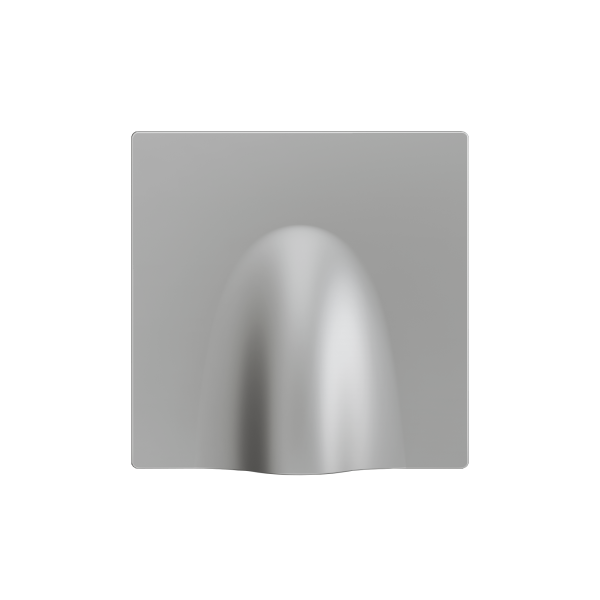 ZS55. Cable outlet cover 55x55 mm - Silver