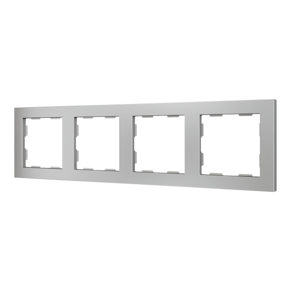 ZS55. 4-gang Frame - Silver