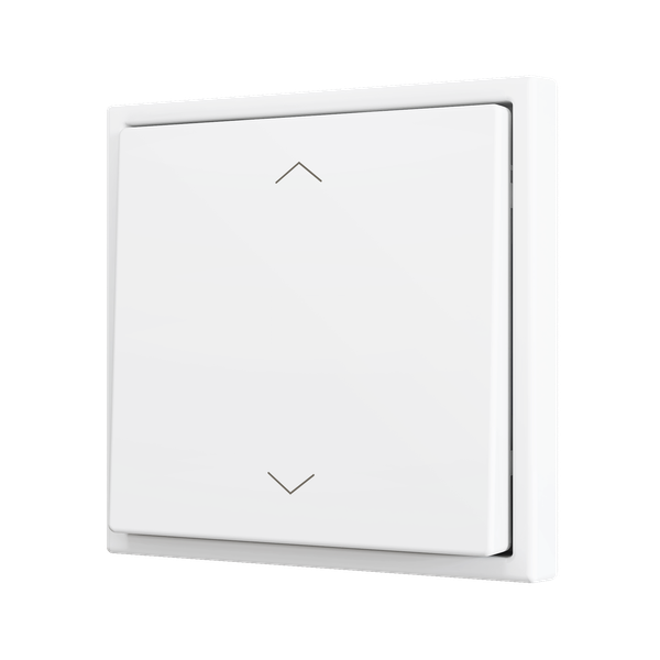 ZS70. Simple Soft push button for 2 binary inputs 70x70 mm - Silver
