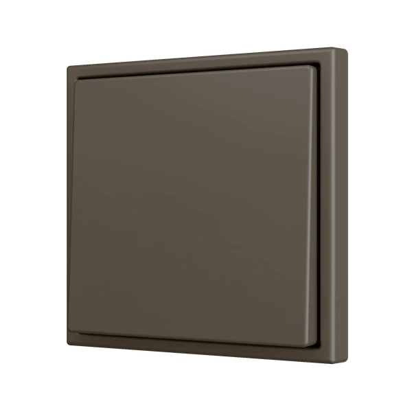 ZS70. Simple Soft push button for 2 binary inputs 70x70 mm - Mocha